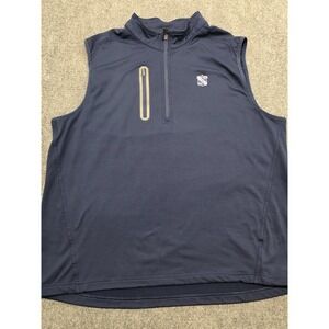 Ridgewood Country Club Levelwear Blue Men's Golf 1/4 Zip Vest - XL